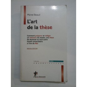 LÁRT DE LA THESE - MICHEL BEAUD